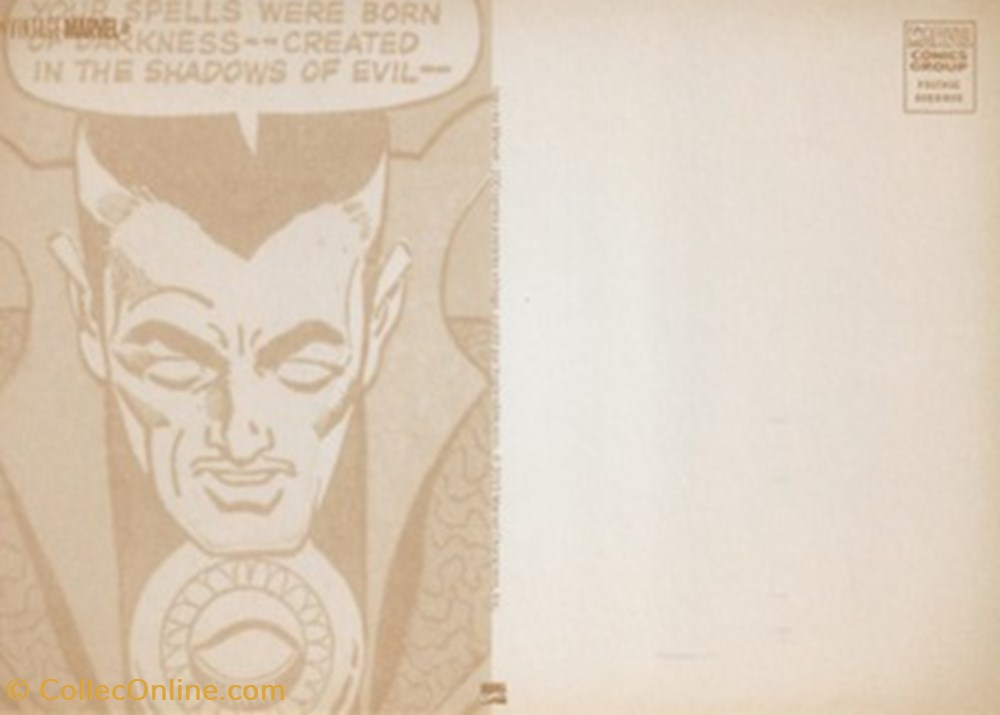 cartes postales bande dessinee marvel