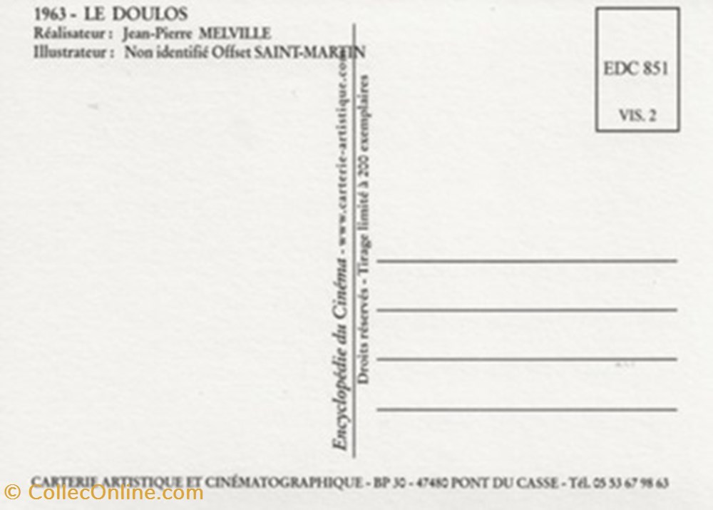 Le doulos cartes postales autres le doulos