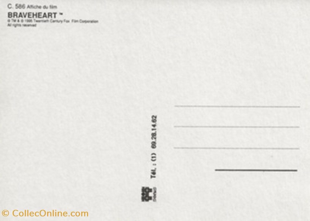 cartes postales autres braveheart