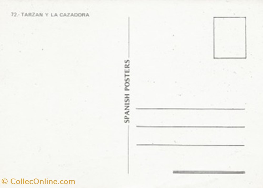 Tarzan y la cazadora cartes postales autres tarzan y la cazadora