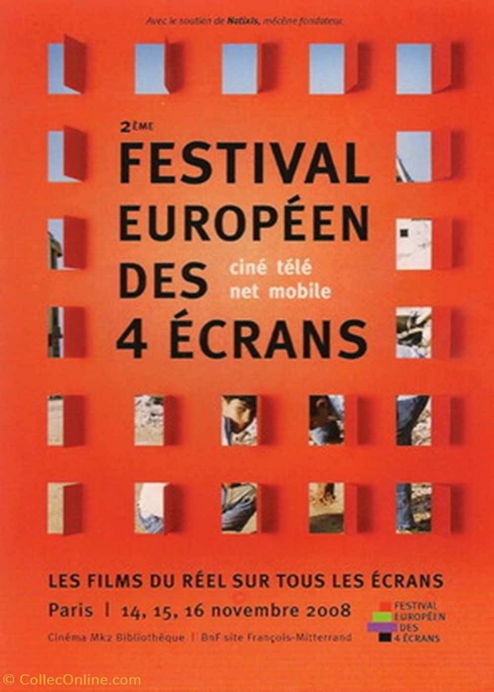 Paris Festival européen des 4 écrans 2008 cartes postales autres paris festival europeen des 4 ecrans 2008