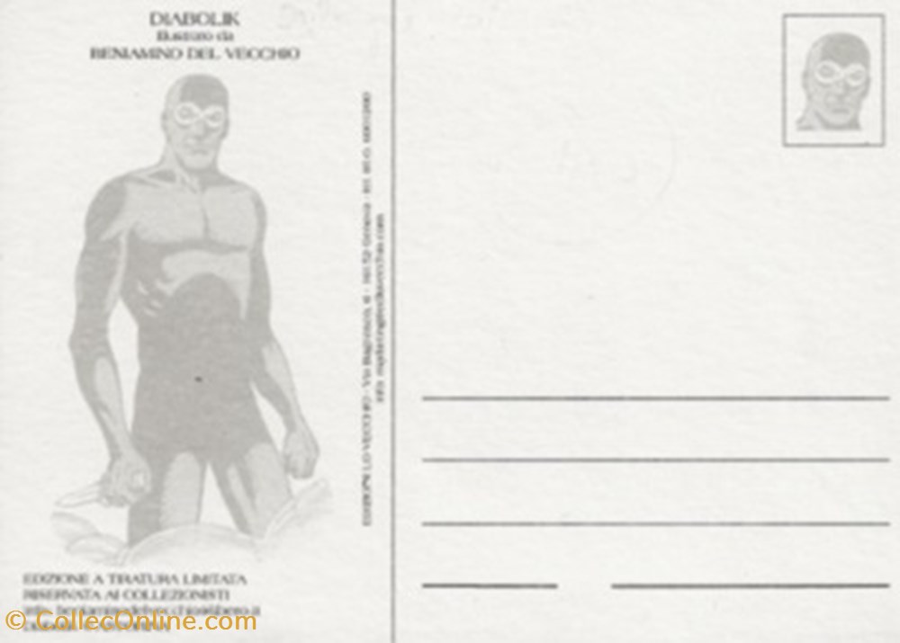 Diabolik cartes postales bande dessinee diabolik
