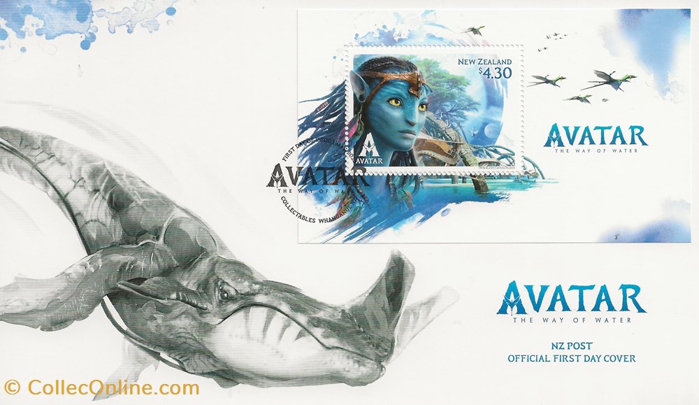 Wanganui (Nouvelle Zélande) 2023 - Avatar 2 timbres wanganui nouvelle zelande 2023 avatar