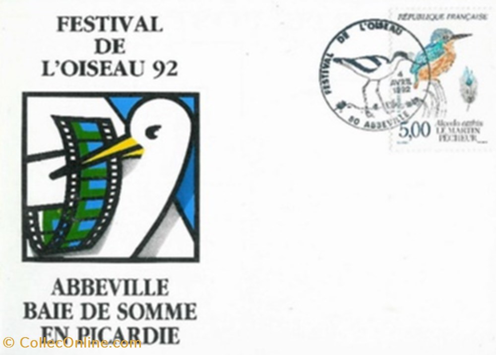 cartes postales autres abbeville festival du film de oiseau 1992