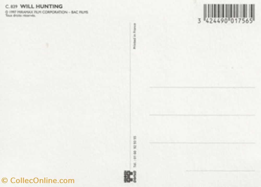 Will Hunting cartes postales autres will hunting