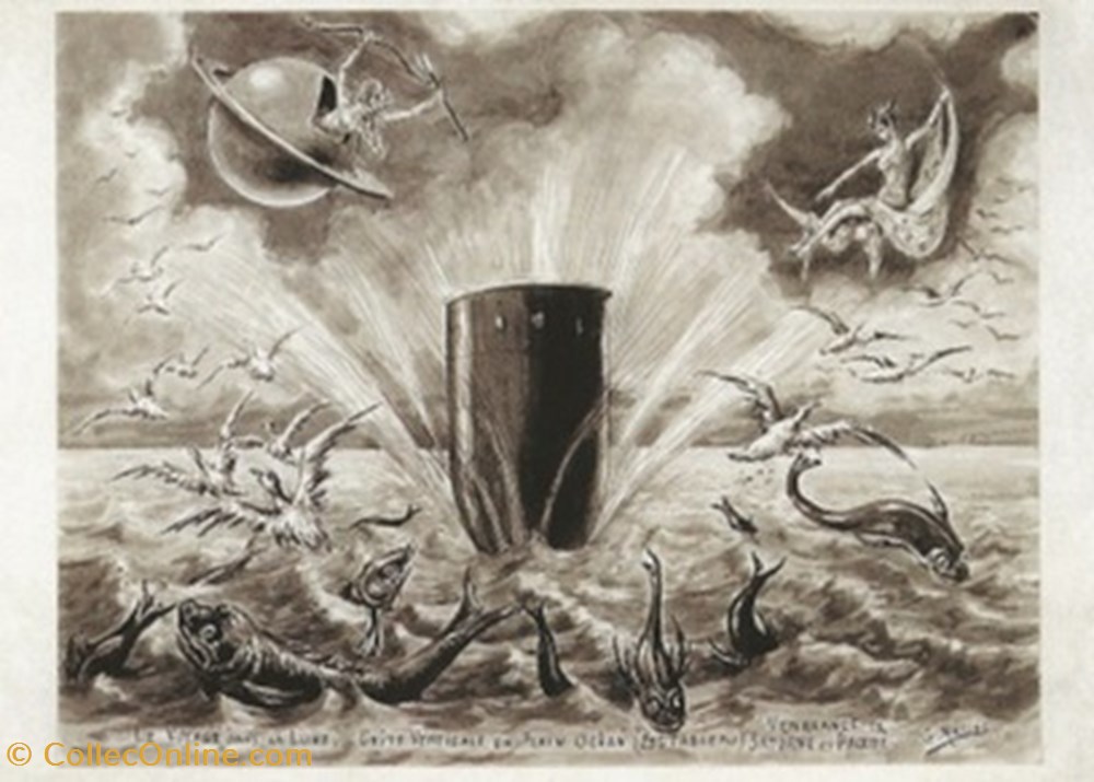 ZZ Méliès Le voyage dans la lune (8) cartes postales autres zz melies le voyage dans la lune 8