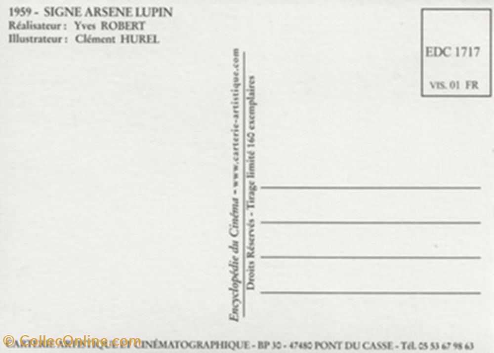 Signé Arsène Lupin cartes postales autres signe arsene lupin