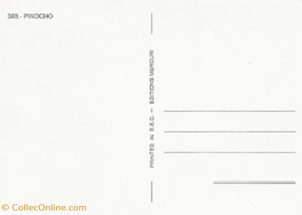 cartes postales autres pinocho
