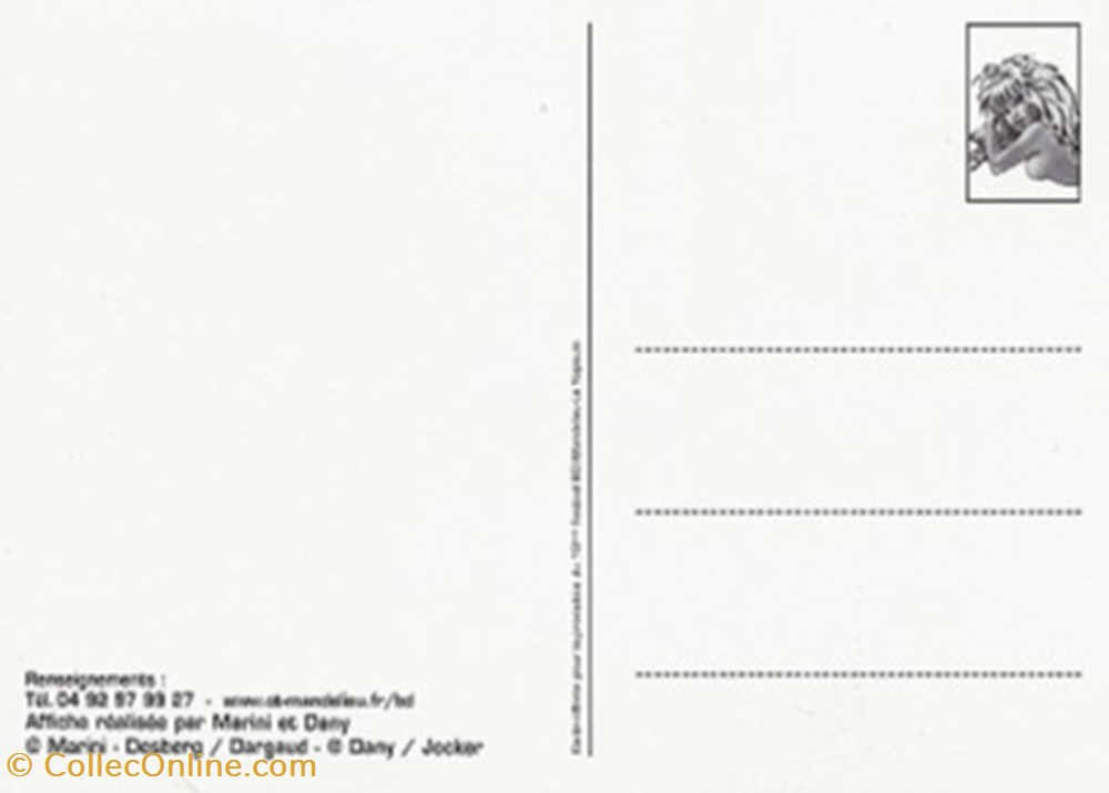 cartes postales bande dessinee mandelieu la napoule 06 2005