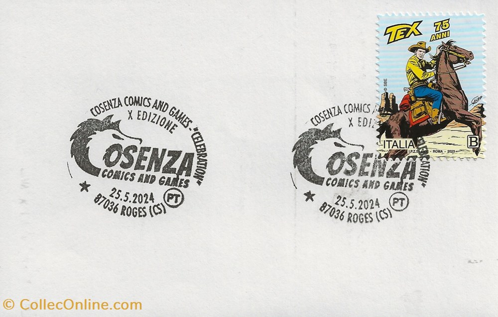 Roges (Italie) 2024 X Edizione Cosenza comics and games celebration timbres roges italie 2024 x edizione cosenza comics and games celebration