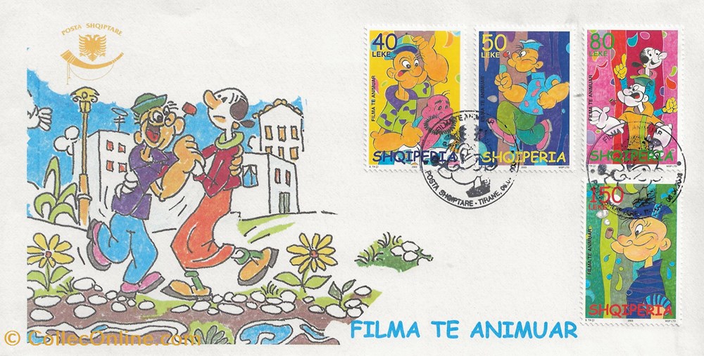 Tirana (Albanie) 2003 Filma te animuar timbres tirana albanie 2003 filma te animuar