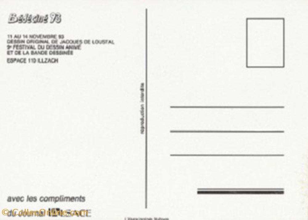 Illzach (68) 1993 cartes postales bande dessinee illzach 68 1993