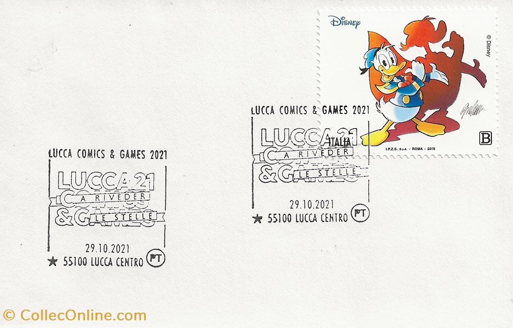 Lucca (Italie) 2021 Lucca comics & games timbres lucca italie 2021 lucca comics games
