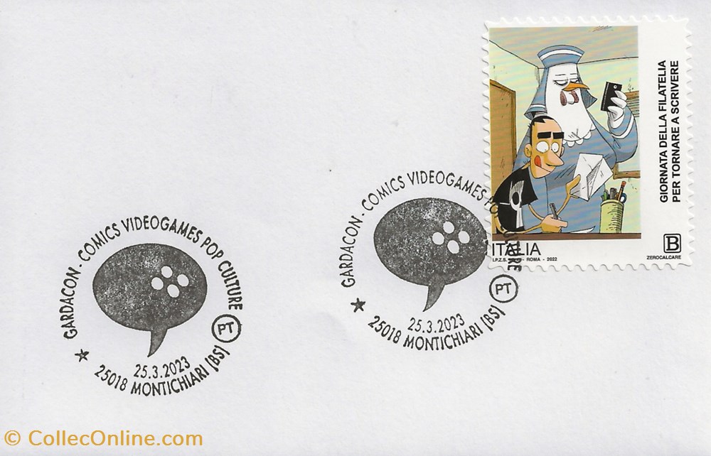timbres montichiari italie 2023 gardacon comics videogames pop culture