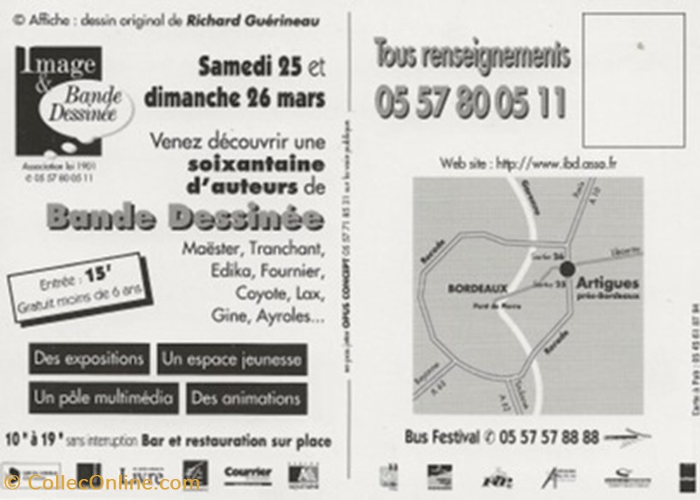 cartes postales bande dessinee artigues 33 2000