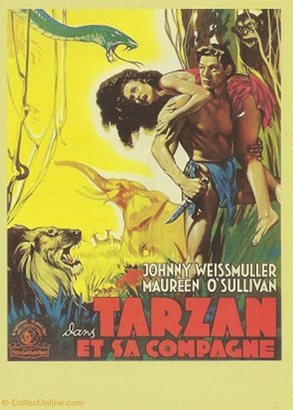 Tarzan et sa compagne cartes postales autres tarzan et sa compagne
