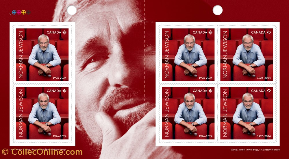 ZZZ Carnet (Canada) 2024 Norman Jewison 2 timbres zzz carnet canada 2024 norman jewison