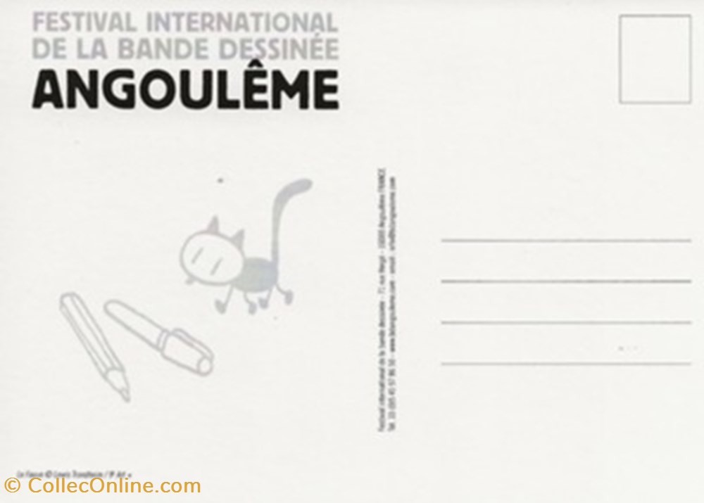 Angoulême (16) 2007 2 cartes postales bande dessinee angouleme 16 2007