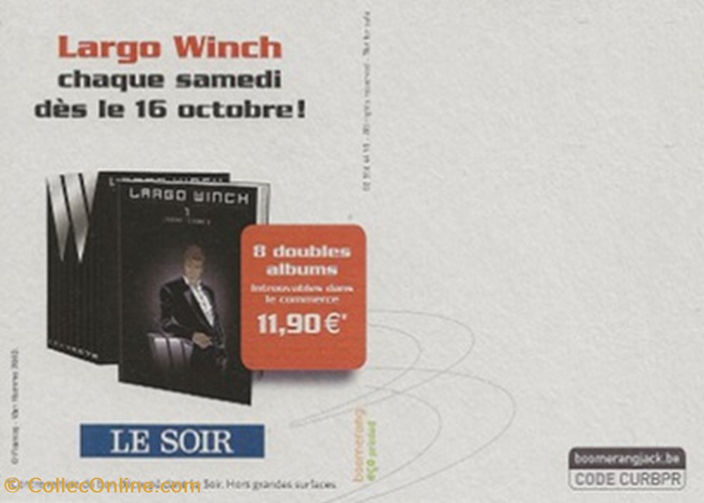 cartes postales bande dessinee largo winch