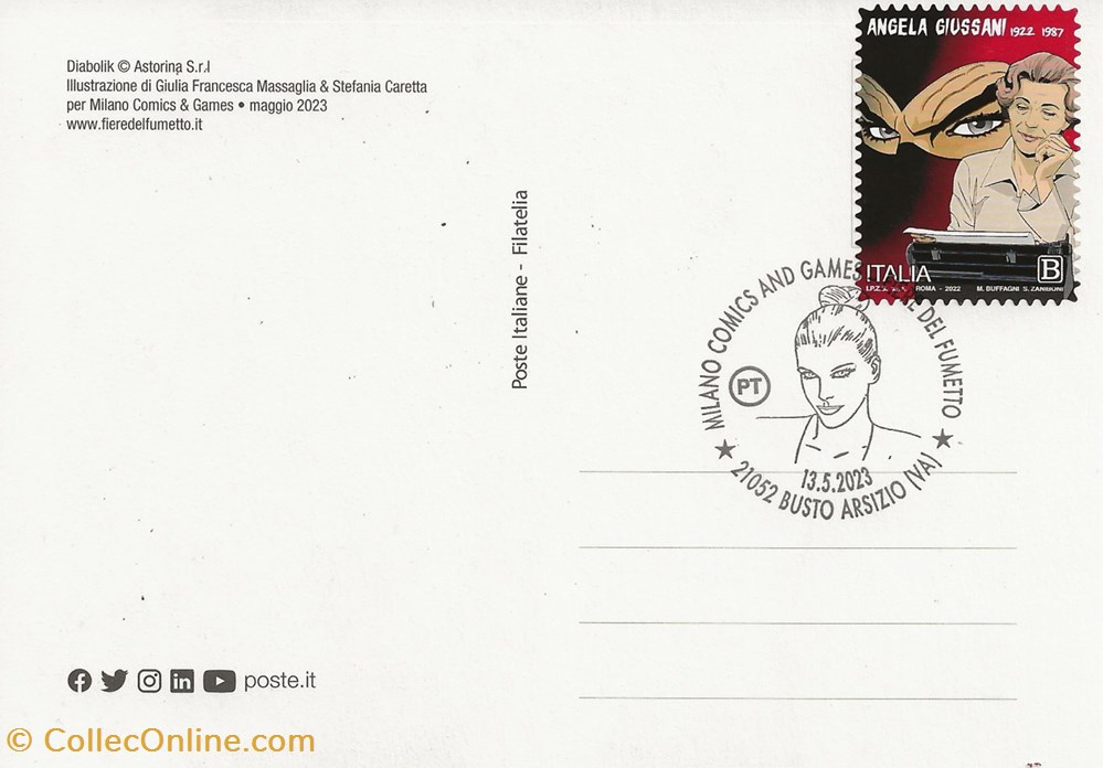 Diabolik cartes postales bande dessinee diabolik