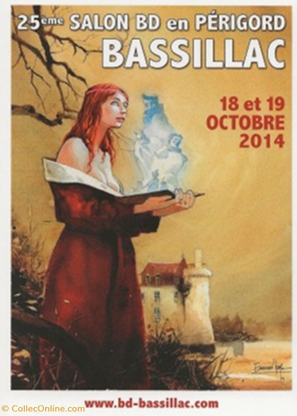 cartes postales bande dessinee bassillac 24 2014