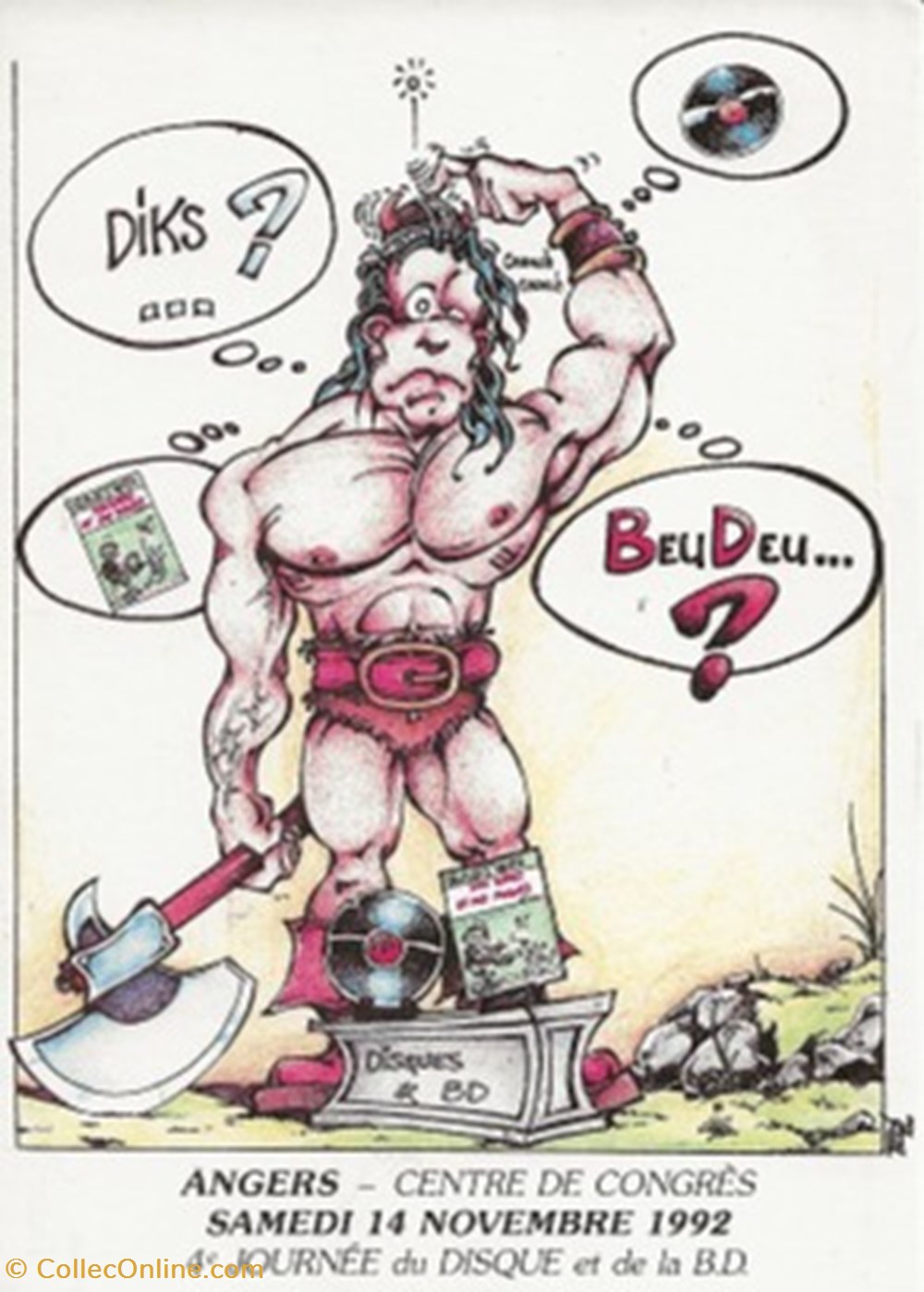 cartes postales bande dessinee angers 49 1992