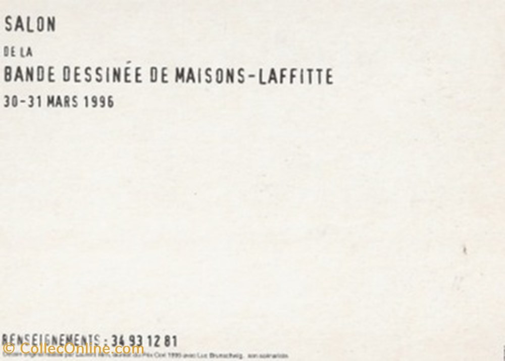 Maisons Laffitte (78) 1996 cartes postales bande dessinee maisons laffitte 78 1996
