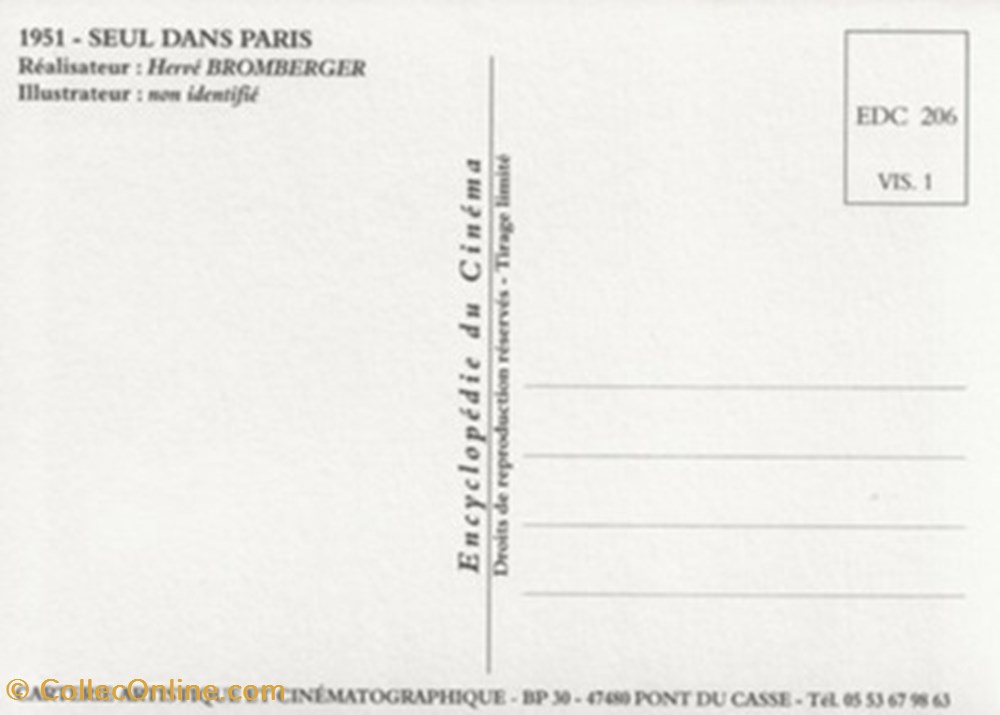 Seul dans Paris cartes postales autres seul dans paris