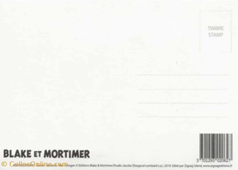 Blake et Mortimer cartes postales bande dessinee blake et mortimer