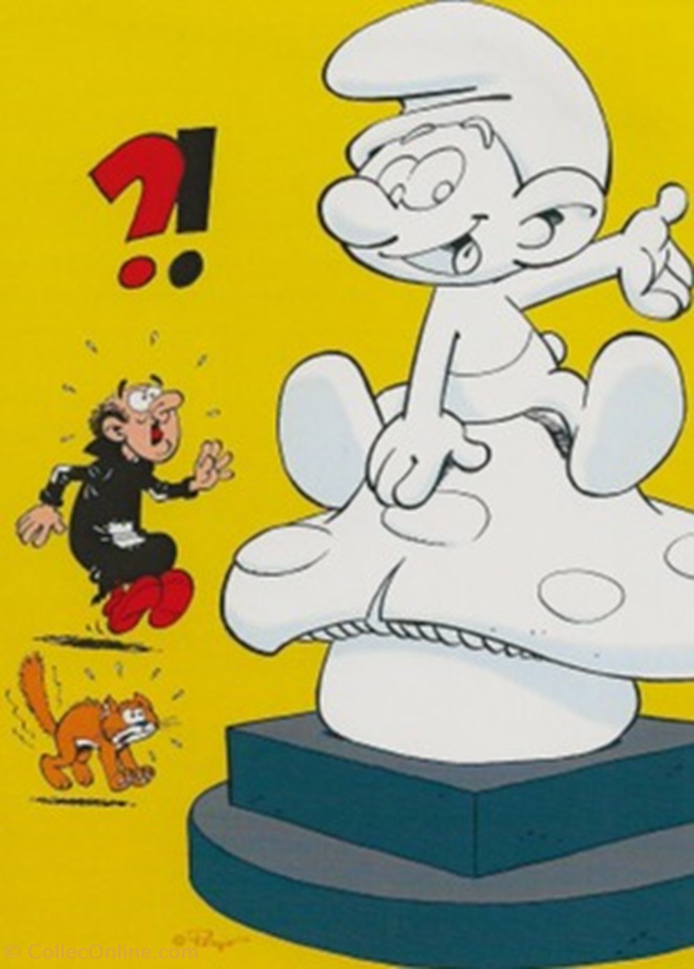 Schtroumpfs cartes postales bande dessinee schtroumpfs