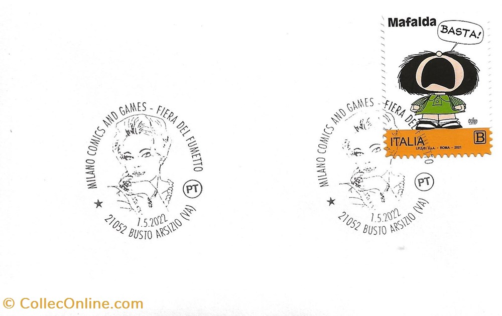 timbres busto arsizio italie 2022 fiera del fumetto milano comics games
