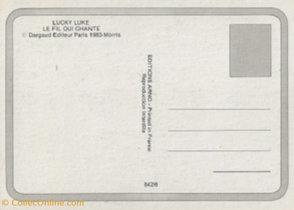 Lucky Luke cartes postales bande dessinee lucky luke