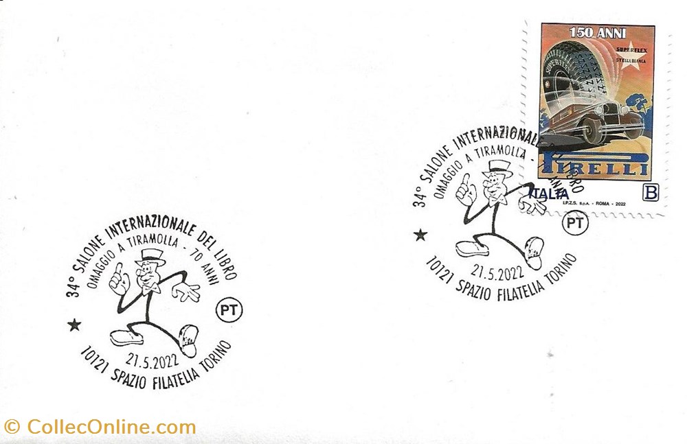Torino (Italie) 2022 Salone internazionale del libro - Omaggio a Tiramolla - 70 anni timbres torino italie 2022 salone internazionale del libro omaggio a tiramolla 70 anni