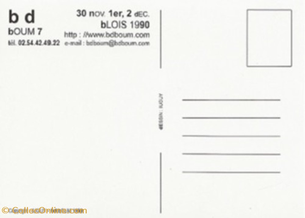 cartes postales bande dessinee blois 41 1990