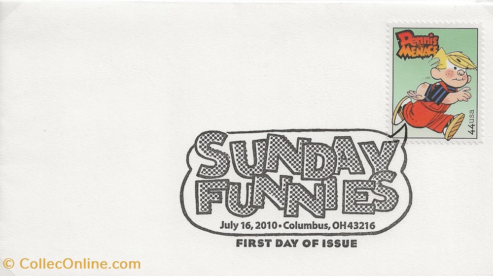 timbres colombus etats unis 2010 sunday funnies