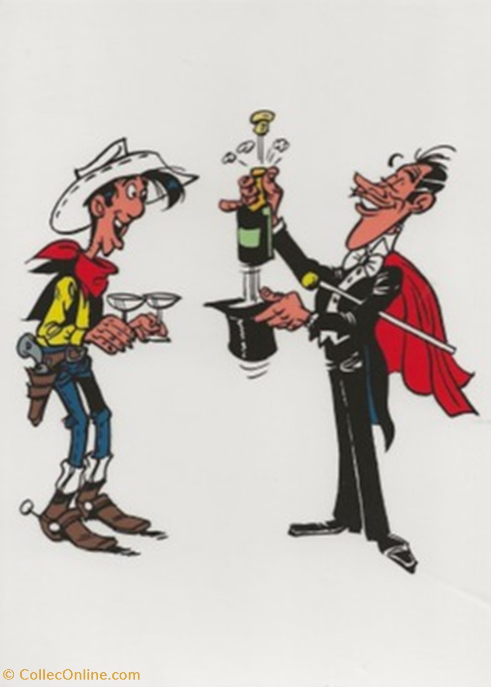 Lucky Luke cartes postales bande dessinee lucky luke