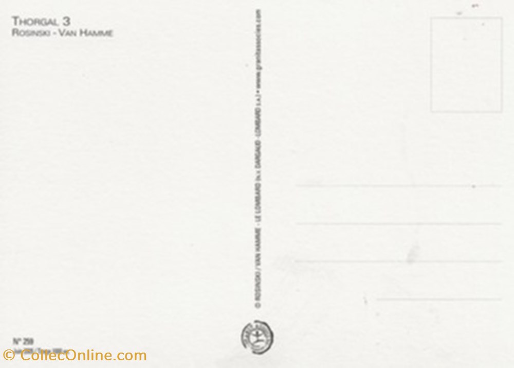 cartes postales bande dessinee thorgal