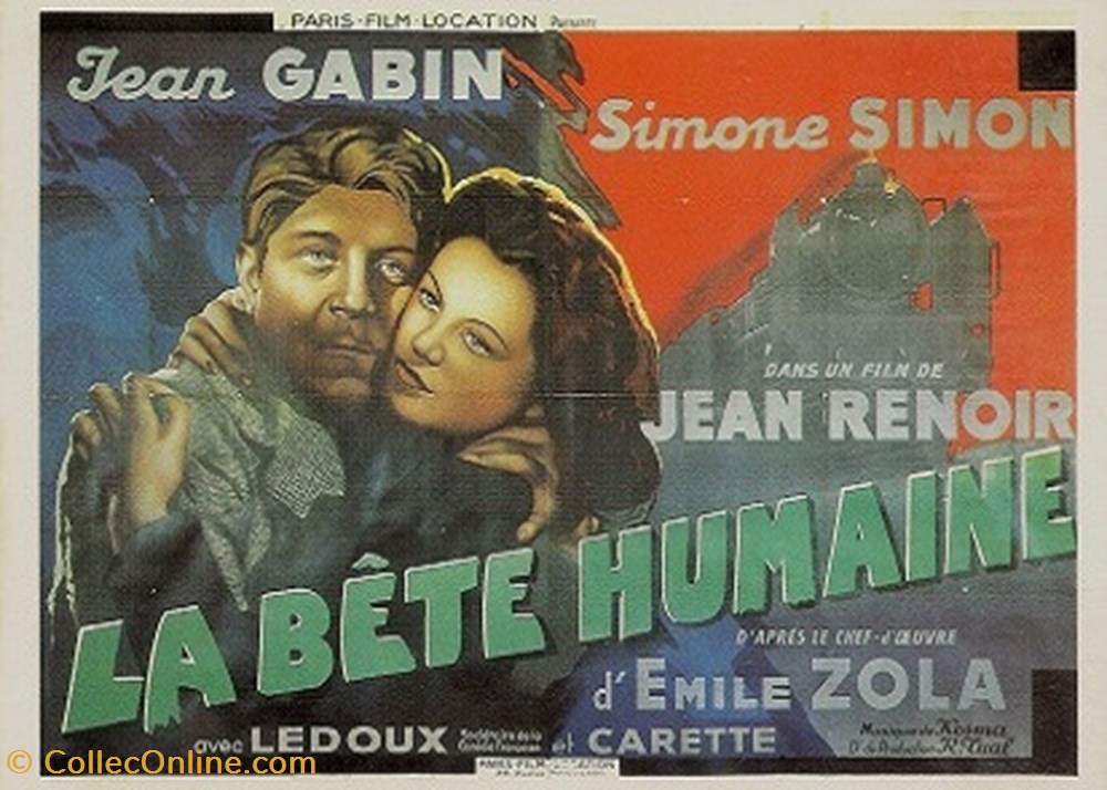 cartes postales autres la bete humaine