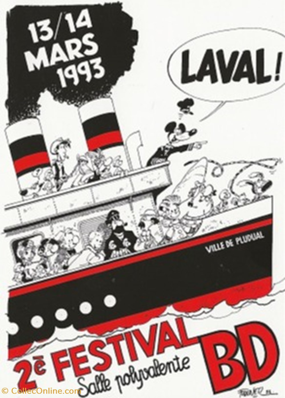 Laval (55) 1993 cartes postales bande dessinee laval 55 1993