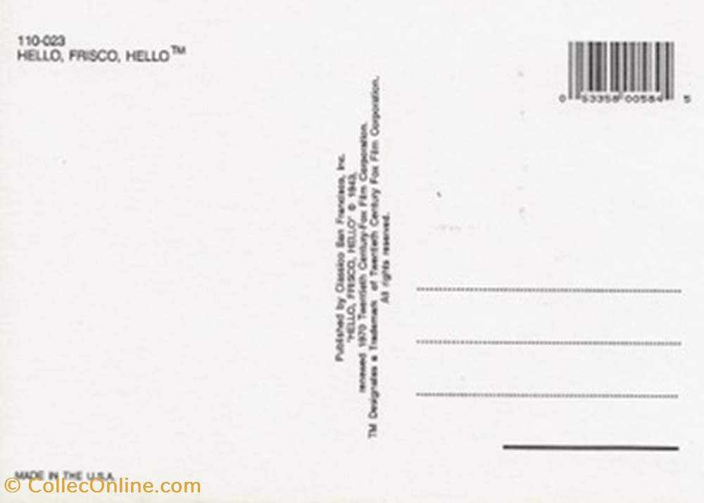 Hello, Frisco, hello cartes postales autres hello frisco hello