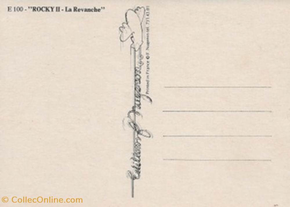 cartes postales autres rocky ii la revanche
