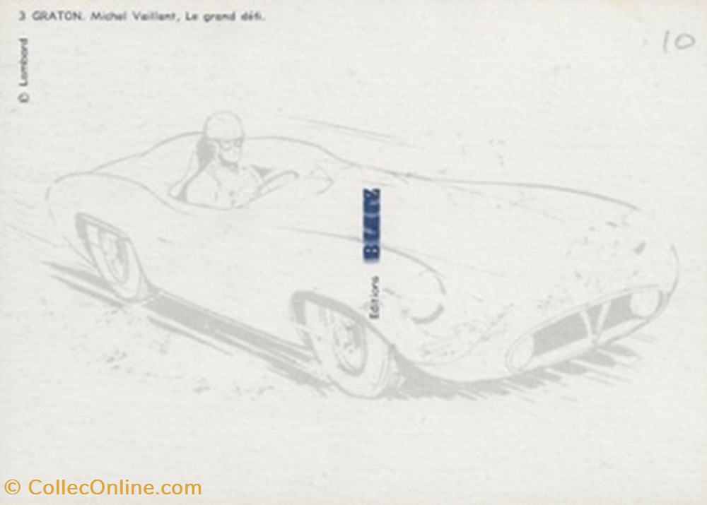 Michel Vaillant 000 cartes postales bande dessinee michel vaillant 000