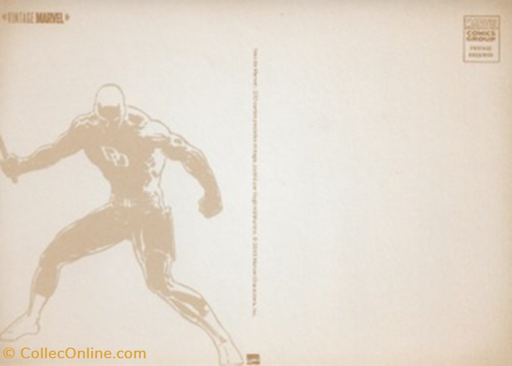 cartes postales bande dessinee marvel