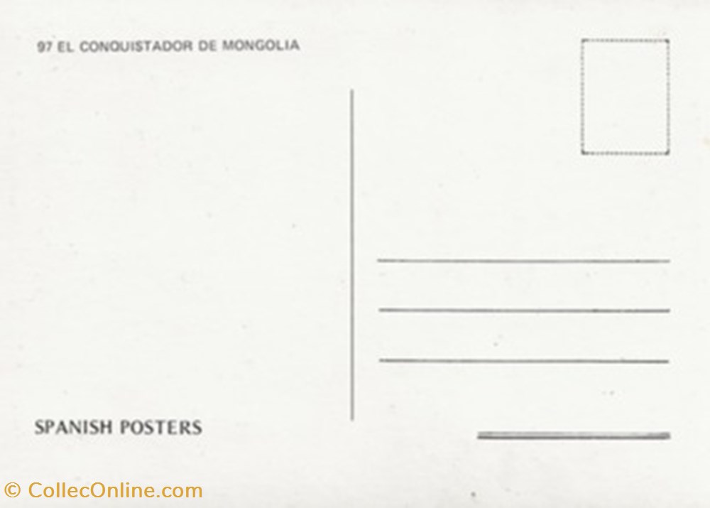 El conquistador de Mongolia cartes postales autres el conquistador de mongolia