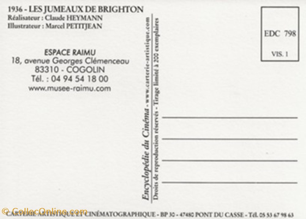 cartes postales autres les jumeaux de brighton
