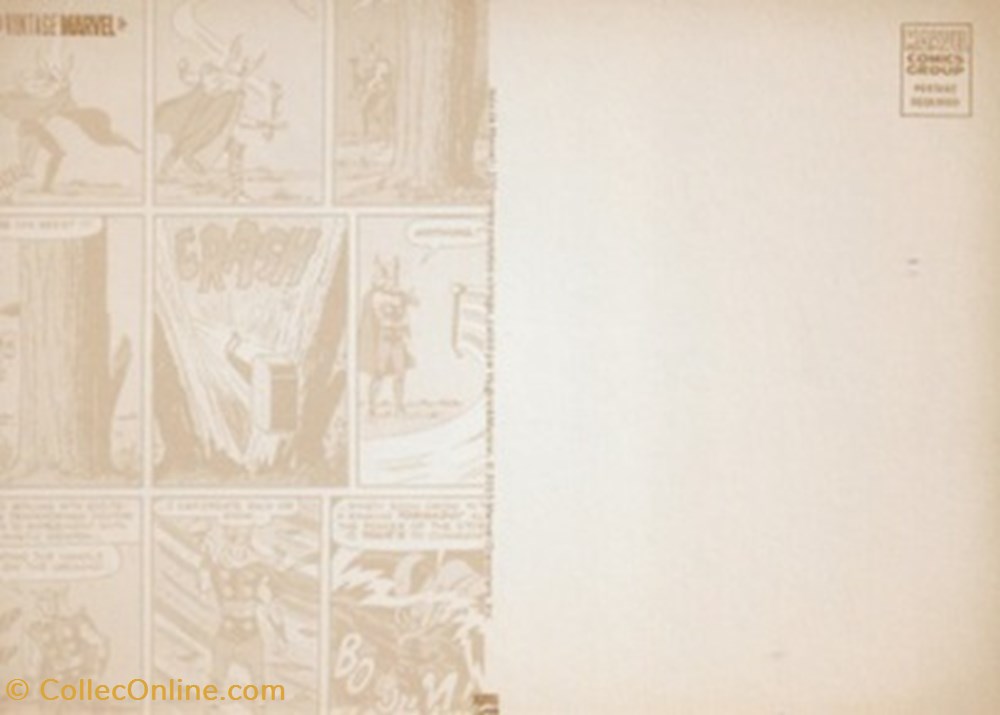 Marvel 2 cartes postales bande dessinee marvel