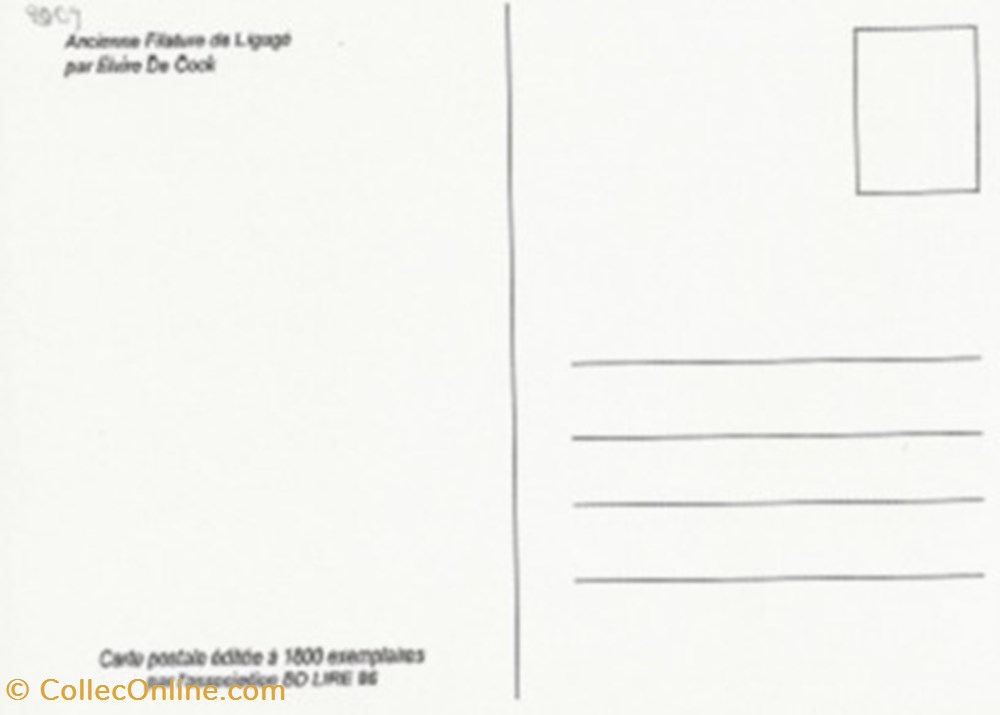 cartes postales bande dessinee liguge 86 2009