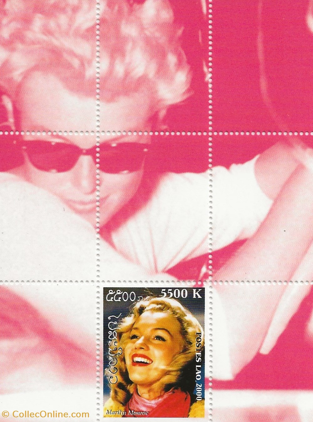 ZZZ Blocs (Laos) 2000 Marilyn Monroe 3 timbres zzz blocs laos 2000 marilyn monroe