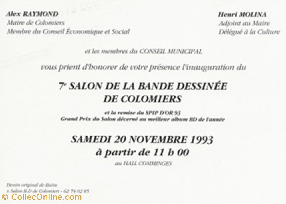 cartes postales bande dessinee colomiers 31 1993
