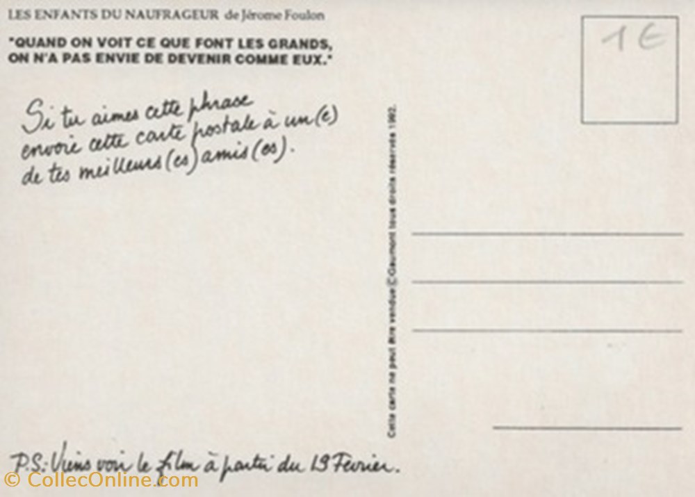 Les enfants du naufrageur cartes postales autres les enfants du naufrageur